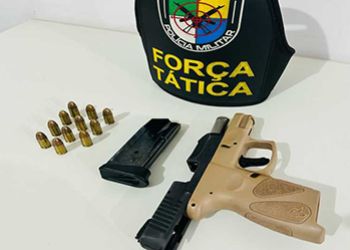 HOMEM É PRESO EM ITABAIANA PELA PM POR PORTE ILEGAL DE ARMA DE FOGO 