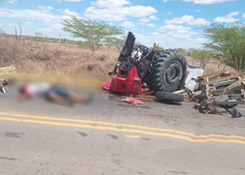 Acidente envolvendo trator e caminhão deixa uma pessoa morta no Centro Sul de Sergipe